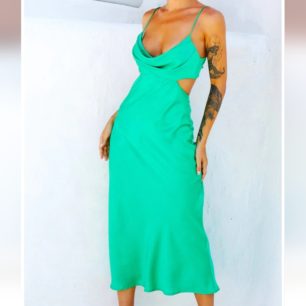 Sage and Paije Heartbreaker Midi Dress Sz Large